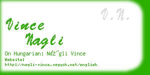 vince nagli business card